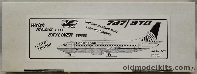 Welsh 1/144 Boeing737-3TO Continental Air Lines, LE3 plastic model kit
